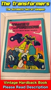 Marvel The Transformers The Autobots Secret Weapon Hardback Book 1985 SOLD USED - Picture 1 of 7