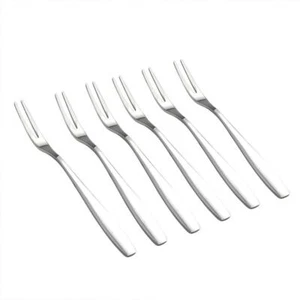 12PCS Mini Stainless Steel Cake Forks Fruit Dessert Forks Elegant Set - Picture 1 of 7