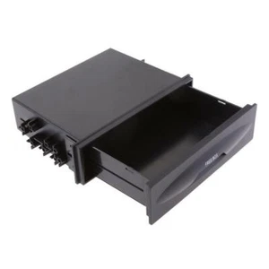 Caja de almacenamiento de radio de tablero de auto Din individual bolsillo de instalación para Chevy Silverado 1999-02 - Imagen 1 de 10