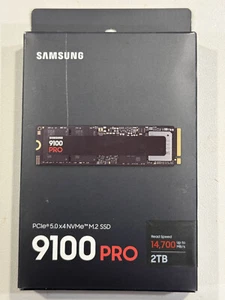 SSD Samsung 9100 PRO 2 To PCIe 5,0 x4 NVMe M.2 jusqu'à 14700 Mo/s - Photo 1/3