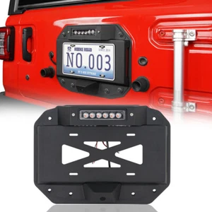 For 2018-2023 Wrangler Jeep JL Tailgate Number Plate Relocation Bracket w/Light - Bild 1 von 12