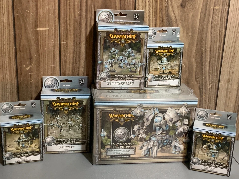 NIB WARMACHINE HORDES CONVERGENCE CYRISS BIG BUNDLE AXIOM REDUCTORS GALVANIZER - Image 1 of 4