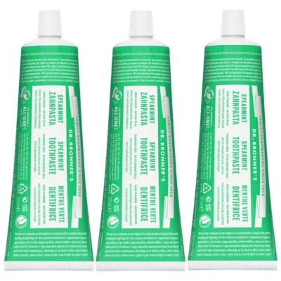 DR. BONNER'S Dr Bronner's Spearmint Zahnpasta 105ml (3er Pack)
