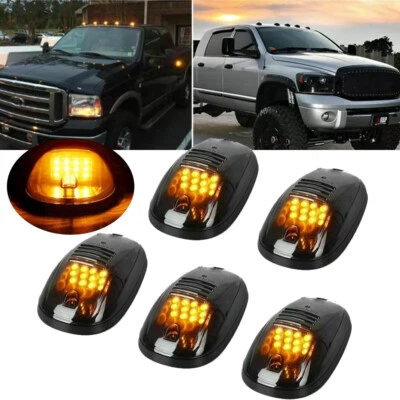 5 шт светодиодных габаритных огней для верхней кабины желтые для GMC Sierra 1500 2500 3500 2000-2024 - Изображение 1 из 4