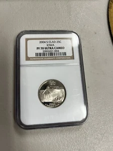 2004 S Clad Proof Iowa State Quarter - NGC PF 70 Ultra Cameo - Picture 1 of 4