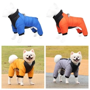 Pet Dog Vest Jacket Winter Warm Waterproof Padded Windproof Coat Clothes 4 Legs - Picture 1 of 17