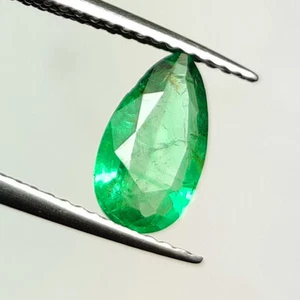 0.93 CT - Natural Zambian Emerald Good Luster Stone Pear Shape - 6735 - Picture 1 of 2