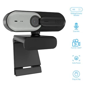 Autofocus 1080P HD USB Webcam for PC Desktop & Laptop Web Camera with Microphone - Picture 1 of 7