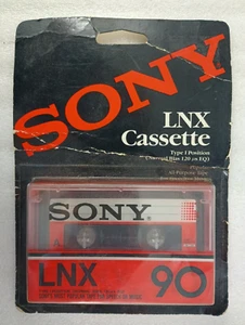 Sony LNX 90 Vintage Audio Cassette Blank Tape New Sealed Made in Japan Type I - Bild 1 von 8