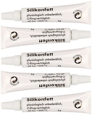 SHB SWISS GMBH 5 x Silikonfett 6 g Tube für O-Ringe im Kaffeevollautomat