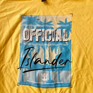 Royal Caribbean Cruise Line RCCL T Shirt Size 2X Yellow Official Islander Palm - Picture 1 of 11