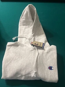 🚨 Champion Reverse Weave Hoodie grau schweres kleines Sweatshirt - Bild 1 von 3