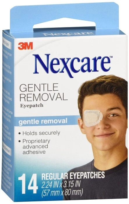 Parches para ojos Nexcare eliminación suave regulares 14 EA Foto 1 de 1
