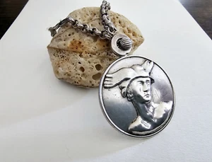 KESSARIS STERLING SILVER 925 HERMES MERCURY GOD OF TRADE WEALTH LUCK KEY RING. - Picture 1 of 9