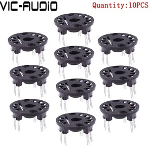 10PCS 8Pin Tube Socket Valve Base For AZ11 AZ12 EF12 EL12 4699 Audio Amp HIFI - Picture 1 of 6
