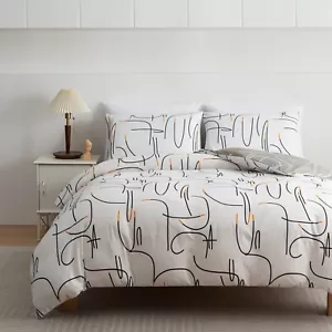 Duvet Cover Single Double King Reversible Zipper Quilt Cover Bedding Set - Picture 1 of 35