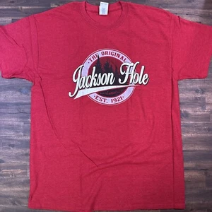 JACKSON HOLE Shirt Wyoming Adult Large Hipster Dad Tee NWOT Nature Mountains - Picture 1 of 9