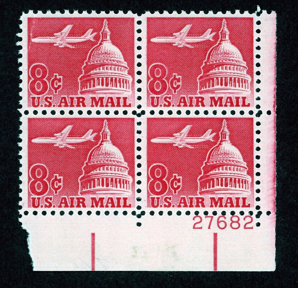 Stamps United States, Scott # C64 Mint NH plate block - Image 1 of 1