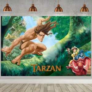 Tarzán suministros de fiesta decoración de fiesta telón de fondo pancarta póster regalo de cumpleaños 5x3 pies - Imagen 1 de 6