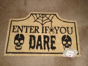 Halloween Enter If You Dare 18 x 28 Inch Printed Coir Door Mat NEW - Picture 1 of 2
