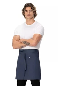 Chefworks Unisex Brio Unisex Servierschürze blau Einheitsgröße AHN09-BLU-0 Neu mit Etikett - Bild 1 von 5
