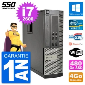PC Dell OptiPlex 990 SFF Intel Core i7-2600 RAM 4GB SSD 480GB Windows 10 Wifi - Bild 1 von 3