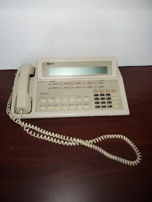 UNTESTED Mitel LCD Console BX W/ Handset 9108-007-001-NA Phone #69 - Image 1 of 4