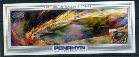 Penrhyn Block 71 Mint Halley's Comet #HO149 Cover