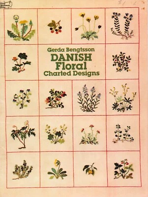 Danish Floral Charted Designs Pattern Book Gerda Bengtsson - Image 1 of 2