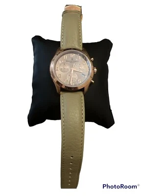 BernHard H. Mayer Reloj Mujer Correa Piel Champagne y Acero Inoxidable. Foto 1 de 3