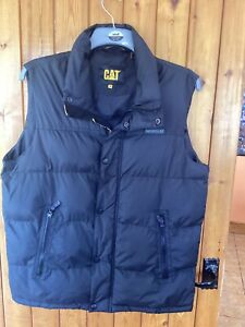 Caterpillar Black puffs Style Gilet Size M Prob Fit 14, Worn Very Lightly 