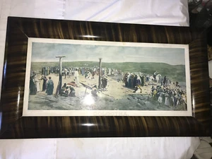 1907 JAN STYKA Framed ART Print GOLGOTHA The Crucifixion of JESUS CHRIST 31¼" L - Picture 1 of 24