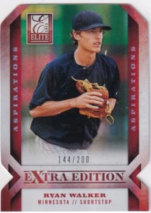 2013 Elite Extra Edition Aspirations Die-Cut #7 Ryan Walker-Twins 144/200 - Picture 1 of 2