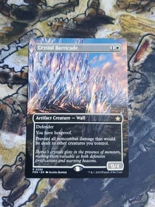 Crystal Barricade (Borderless) Foundations 296 Near Mint - Picture 1 of 2