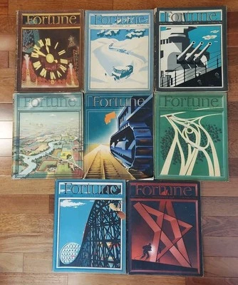 8 Vintage FORTUNE Magazine's 1938 - Vintage Ads Antique Magazines - Image 1 of 4