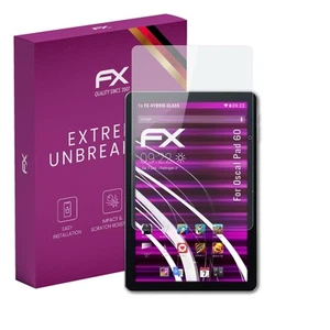 atFoliX Glas Schutzfolie für Oscal Pad 60 Glasschutz 9H Hybrid-Glas - Bild 1 von 8