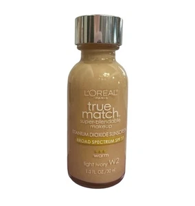 L'Oreal True Match Super Blendable Liquid Foundation Warm W2 Light Ivory - Picture 1 of 1