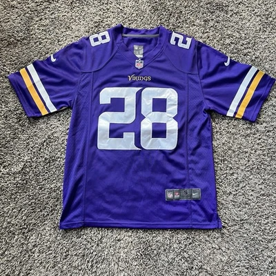 Camiseta Nike Minnesota Vikings On Field Adrian Peterson #28 NFL Talla S Foto 1 de 4