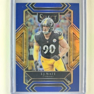 2021 Panini Select - Club Level T.J. Watt #229 Blue Prizm 80/99 - Picture 1 of 2