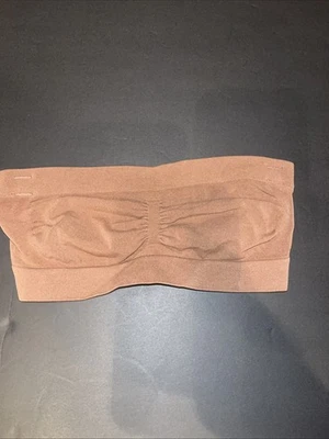 Skims Seamless Sculpt Bandeau Bra Ochre Brown Size L - Image 1 of 4