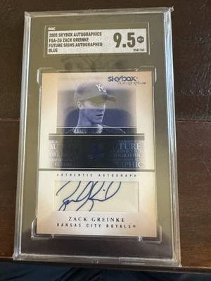 2005 Skybox Autographics - Future Signs Zack Greinke #FSA-ZG Blue Autographs... - Image 1 of 2