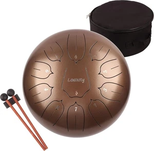 LOMUTY Steel Tongue Drum 12 Inch 11 Notes for Adults - Ethereal Metal Instrument - Picture 1 of 6