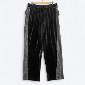 VTG Y2K Platinum FUBU Baggy Velour Sweatpants Men's XXL Spellout Hip Hop - Picture 1 of 10