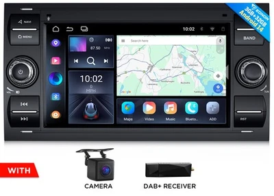 DAB+7"IPS Touchscreen Carplay Android 14 Autoradio GPS Navi Für Ford Transit Mk7 - Bild 1 von 4
