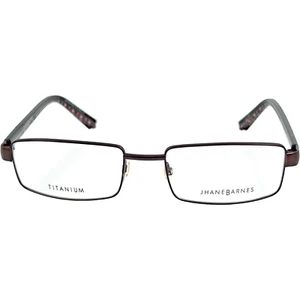 Jhane Barnes Geometry Mens Metal Eyeglass Frame BR Brown 54-18 Titanium - Picture 1 of 4