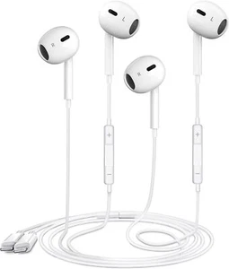 2 Packs Wired Earbuds Headphones for iPhone with Built-in Mic & Volume Contro... - Zdjęcie 1 z 7