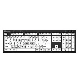 Logickeyboard Braille and Largeprint PC Nero Keyboard, American English - Picture 1 of 1