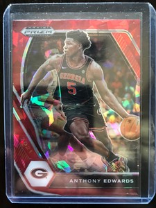 ANTHONY EDWARDS RED ICE PRIZM! 2021-22 PANINI PRIZM DRAFT PICKS!