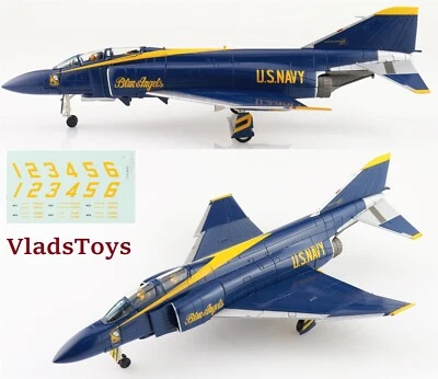 Hobby Master 1/72 F-4J Phantom II USN Blue Angels, 1969 w/Decal Sheet HA19045 - Image 1 of 4