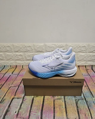 Mizuno Wave Rider 28 Straßenlaufschuhe UK 4 Damen UVP 140£ weiß / Mugen - Bild 1 von 4
